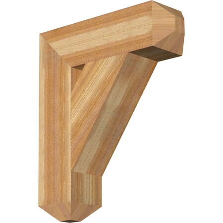Ekena Millwork Traditional Craftsman Rough Sawn Bracket, Western Red Cedar, 6"W x 22"D x 26"H BKT06X22X26TRA04RWR